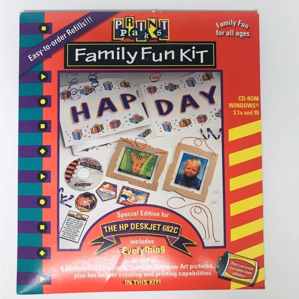 Print Paks  Family Fun Kit The HP Desk jet 682c